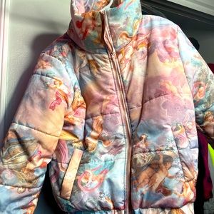 GRAPHIC ANGEL PUFFER JACKET